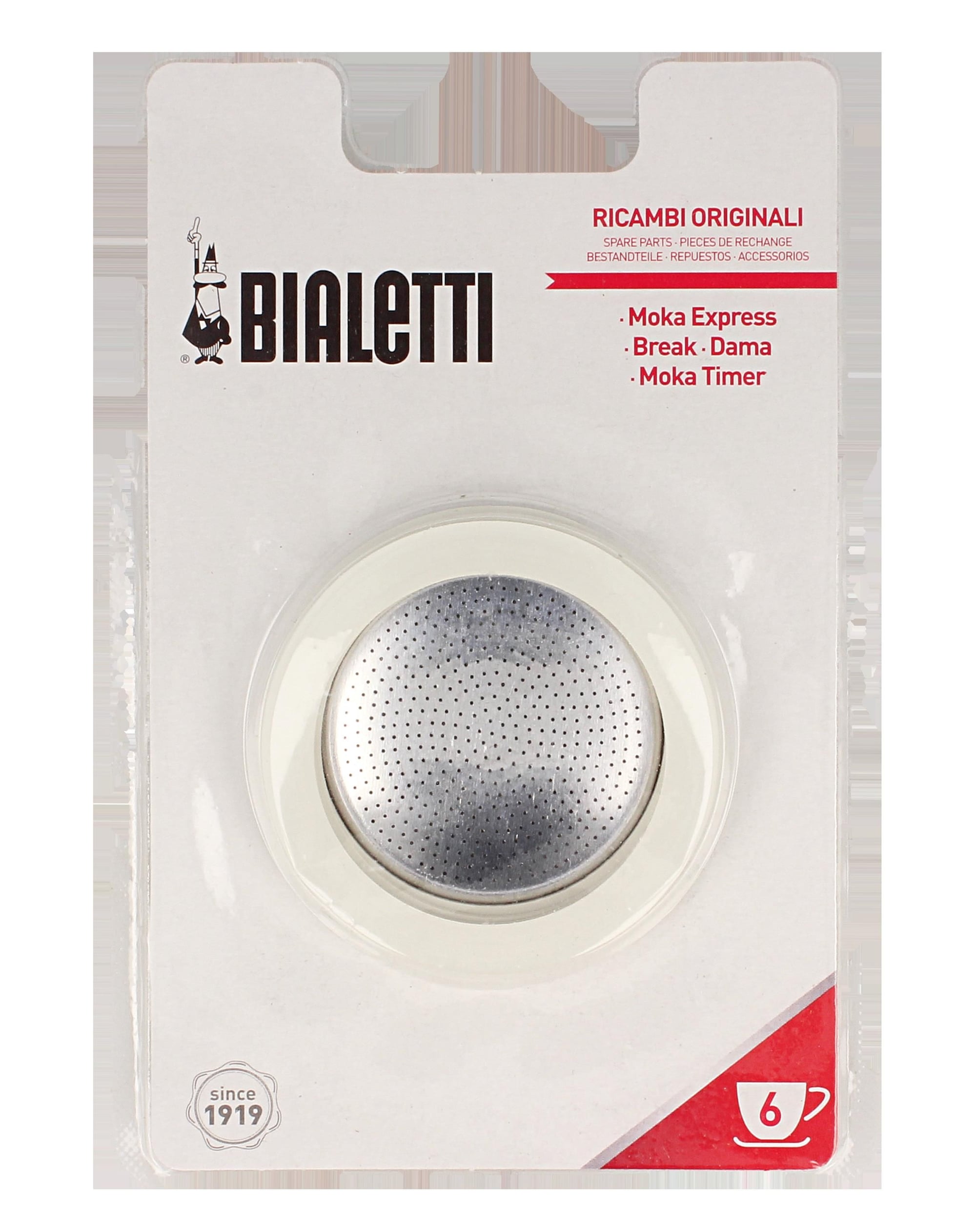 Bialetti - 3 seals + 1 filter screen Aluminum jugs 6 cups