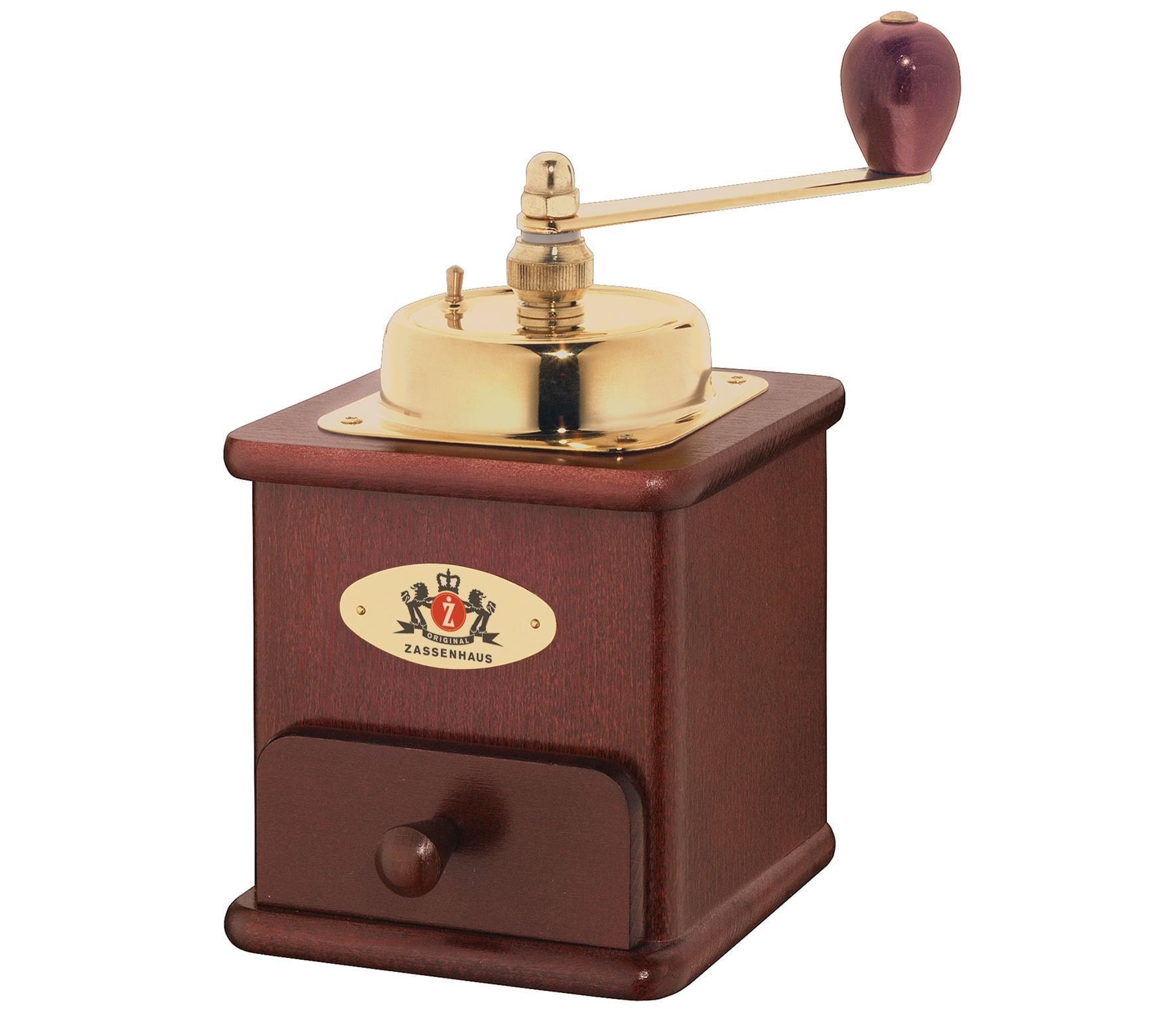 Zassenhaus - Coffee grinder Brasilia mahogany colored